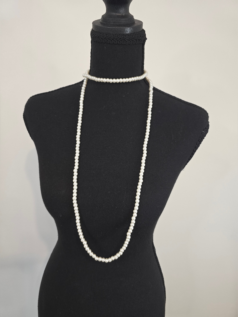 Faux Pearl Necklace Classic Layered Strand Bridal Preppy Minimalist Old Money